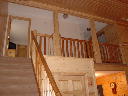Standing in the entryway looking up the stairs. Large walkin closet.